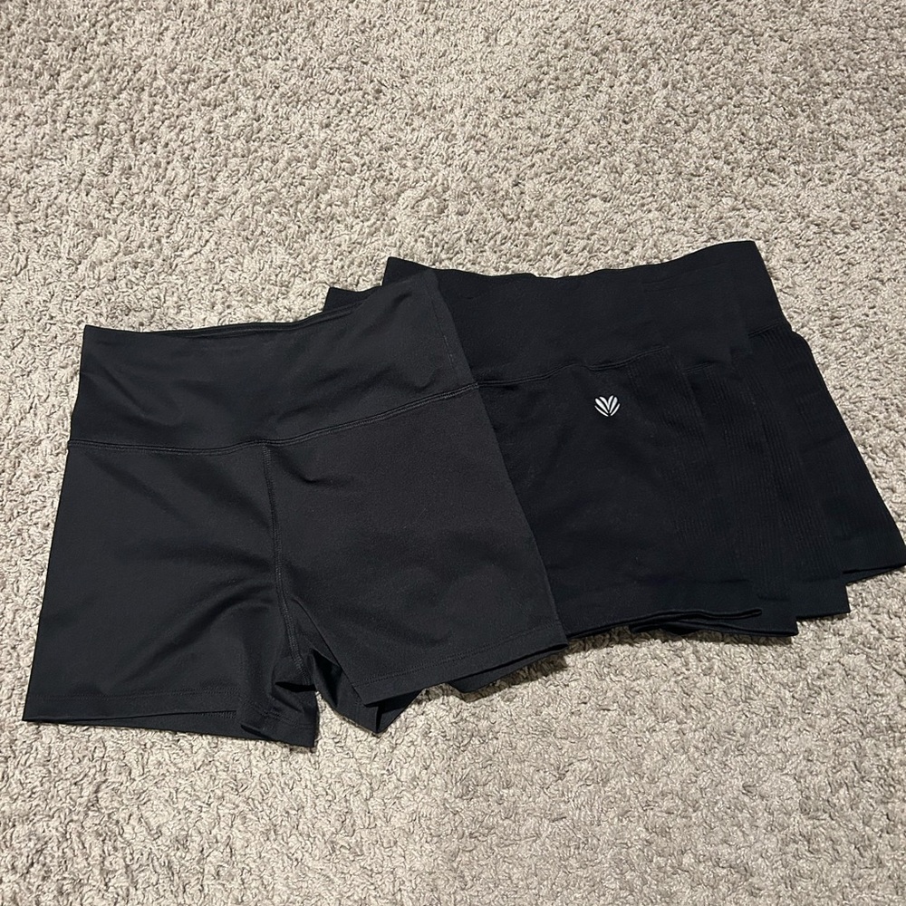 Bundle of 5. Forever 21 Black Bike Shorts